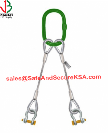 2 Leg Steel Wire Rope Sling