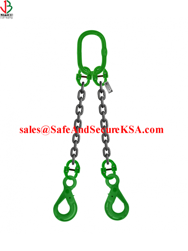 Two Leg Chain Sling W/ Eye Self Locking Hook Safe And Secure Trading