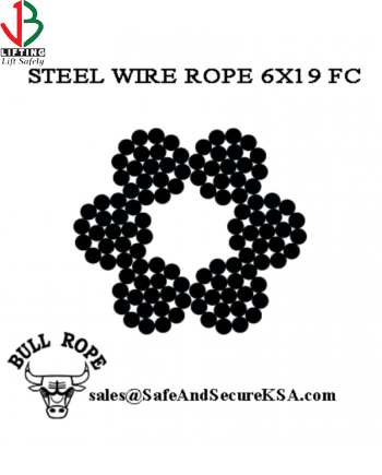 6X19 BULL FIBRE CORE STEEL WIRE ROPE