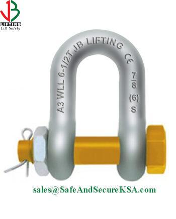 D Shaped Forged Shackle With Bolt Pin