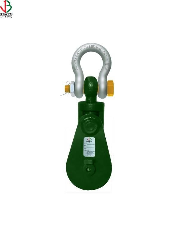 ROPE SNATCH BLOCKCRANE SHEAVE BLOCK PULLEY WITH SHACKLE