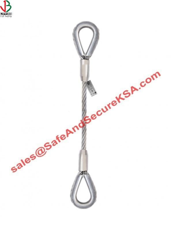 BOTH SIDE THIMBLE HARD EYES THIMBLE AND THIMBLE STEEL WIRE ROPE SLING