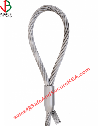 ONE SIDE SOFT EYE STEEL WIRE ROPE SLING - SOFT EYE AND PLAIN